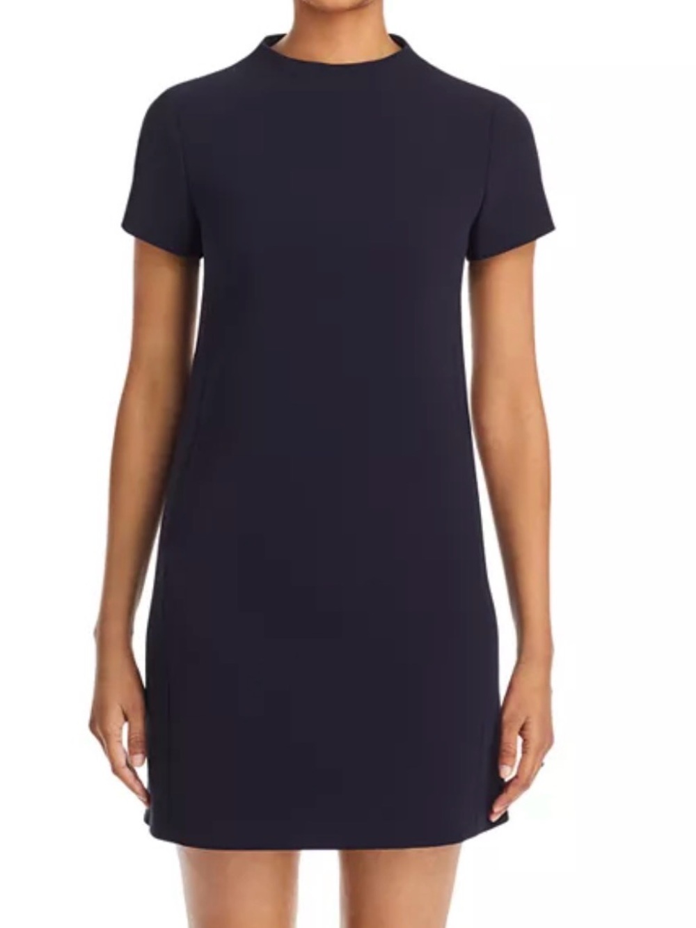 Theory Black Short Sleeve Shift Dress